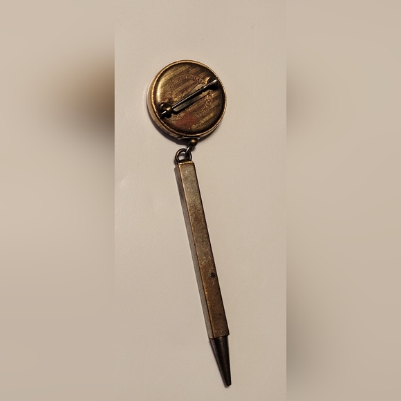 Antique Ketcham McDougall Retractable Pen Brooch - Picture 4 of 4